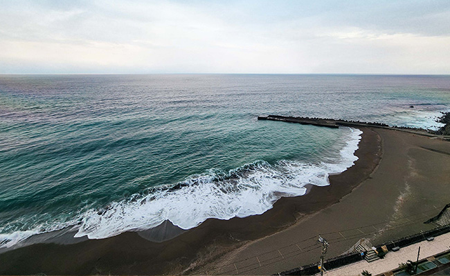 徒歩1分でビーチ