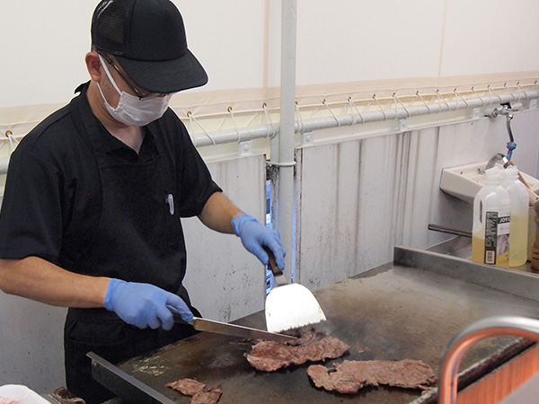 鉄板焼きライブクッキング