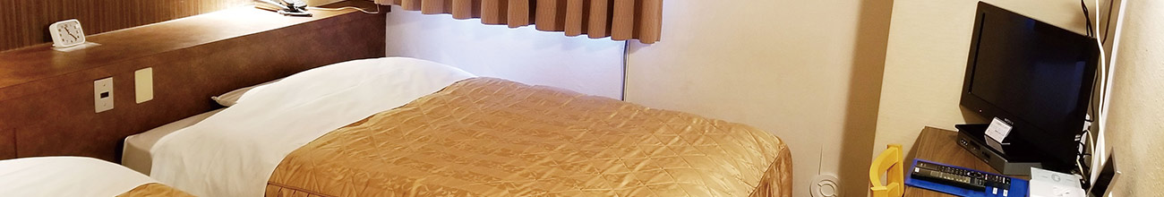 小名浜グリーンホテル 全室にサータ社製仕様の最高級マットレスを採用。ゆったりとお寛ぎいただけます。